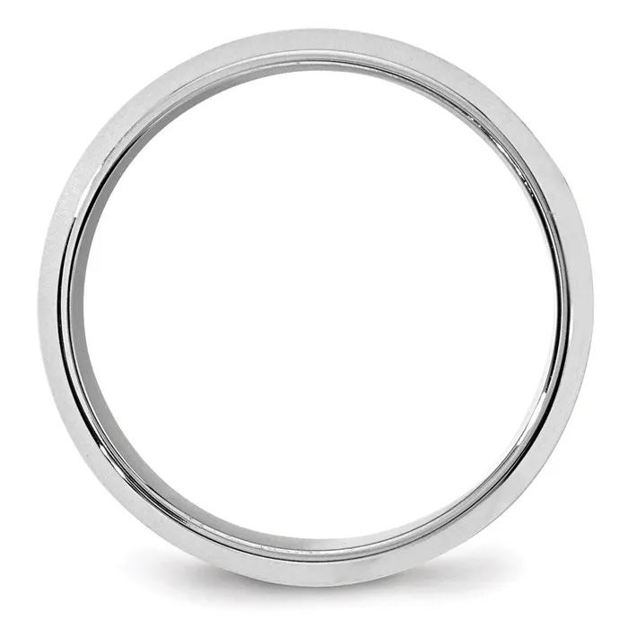 Goldia Solid 14K White Gold 8mm Bevel Edge Comfort Fit MensWomens Wedding Band Ring Size 5 Rings Goldia Solid 14K White Gold 8mm Bevel Edge Comfort Fit MensWomens Wedding Band Ring Size 5 Rings