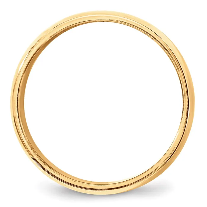 Goldia Solid 14K Yellow Gold 8mm Milgrain Half Round MensWomens Wedding Band Ring Size 45 Rings Goldia Solid 14K Yellow Gold 8mm Milgrain Half Round MensWomens Wedding Band Ring Size 45 Rings