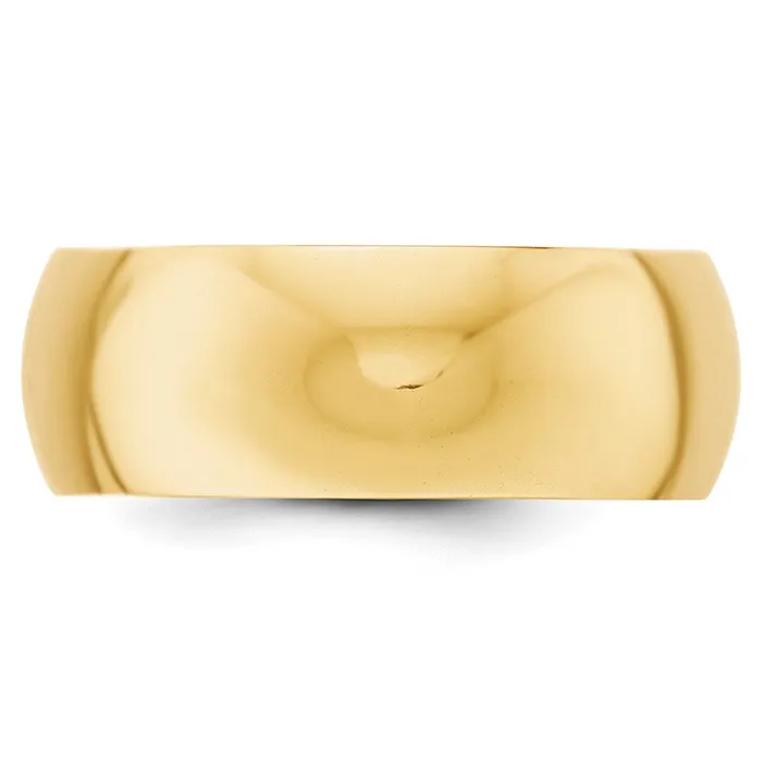Goldia Solid 18K Yellow Gold 8mm HalfRound Wedding MensWomens Wedding Band Ring Size 45 Rings Goldia Solid 18K Yellow Gold 8mm HalfRound Wedding MensWomens Wedding Band Ring Size 45 Rings
