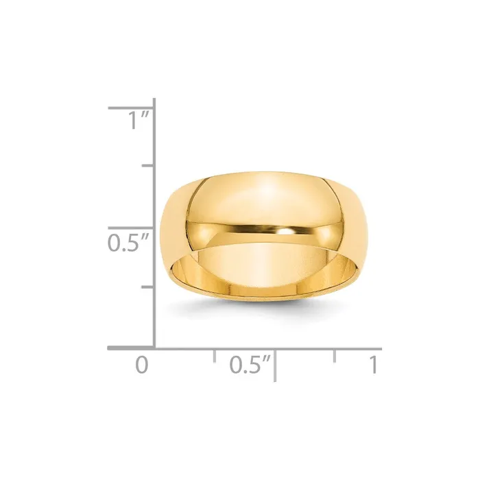 Goldia Solid 18K Yellow Gold 8mm HalfRound Wedding MensWomens Wedding Band Ring Size 45 Rings Goldia Solid 18K Yellow Gold 8mm HalfRound Wedding MensWomens Wedding Band Ring Size 45 Rings