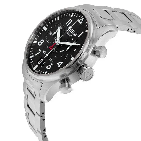 JMS always Bracelets Original Alpina Startimer Black Dial Stainless Steel Bracelet Mens Watch AL372B4S6B JMS always Bracelets Original Alpina Startimer Black Dial Stainless Steel Bracelet Mens Watch AL372B4S6B