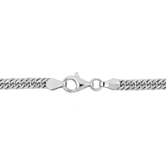 JMS always Bracelets Original Amour Double Curb Link Chain Bracelet in Sterling Silver JMS always Bracelets Original Amour Double Curb Link Chain Bracelet in Sterling Silver