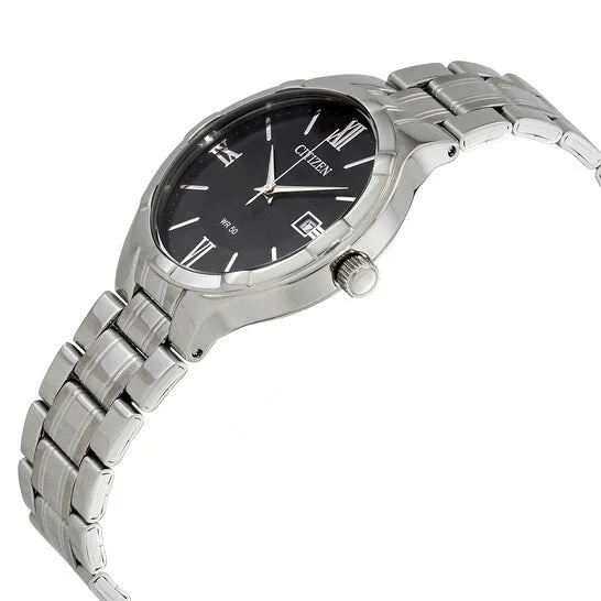 JMS always Bracelets Original Citizen Quartz Black Dial Stainless Steel Mens Watch BI502055E JMS always Bracelets Original Citizen Quartz Black Dial Stainless Steel Mens Watch BI502055E