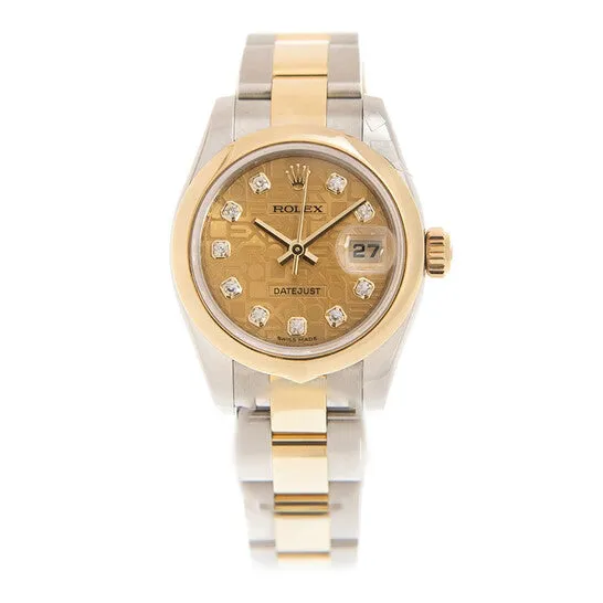 JMS always Bracelets Original Rolex Datejust Automatic Stainless Steel 18kt Yellow Gold Oyster Ladies Watch 179163CJDO JMS always Bracelets Original Rolex Datejust Automatic Stainless Steel 18kt Yellow Gold Oyster Ladies Watch 179163CJDO