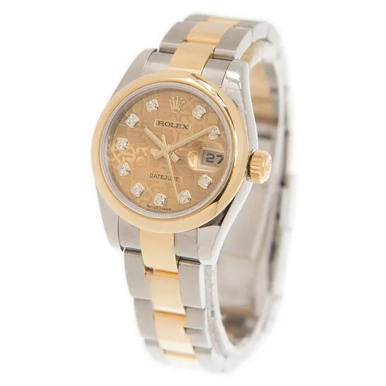 JMS always Bracelets Original Rolex Datejust Automatic Stainless Steel 18kt Yellow Gold Oyster Ladies Watch 179163CJDO JMS always Bracelets Original Rolex Datejust Automatic Stainless Steel 18kt Yellow Gold Oyster Ladies Watch 179163CJDO