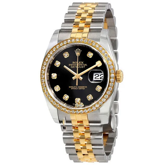 JMS always Bracelets Original Rolex Oyster Perpetual Datejust 36 Black Dial Stainless Steel and 18K Yellow Gold Jubilee Bracelet Automatic Ladies Watch 116243BKDJ JMS always Bracelets Original Rolex Oyster Perpetual Datejust 36 Black Dial Stainless Steel and 18K Yellow Gold Jubilee Bracelet Automatic Ladies Watch 116243BKDJ