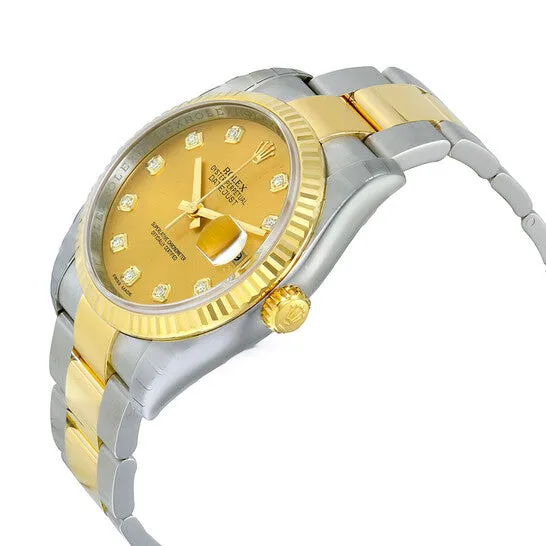 JMS always Bracelets Original Rolex Oyster Perpetual Datejust 36 Champagne Dial Stainless Steel and 18K Yellow Gold Bracelet Automatic Mens Watch 116233CDO JMS always Bracelets Original Rolex Oyster Perpetual Datejust 36 Champagne Dial Stainless Steel and 18K Yellow Gold Bracelet Automatic Mens Watch 116233CDO