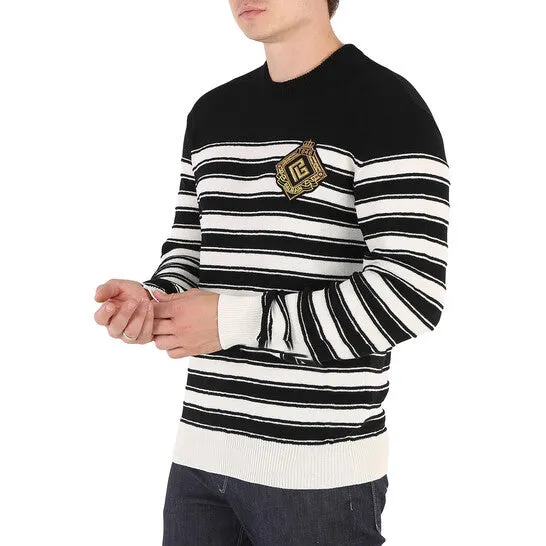 JMS always Original Balmain Mens Stripped Knitted Sailor Jumper Rings JMS always Original Balmain Mens Stripped Knitted Sailor Jumper Rings