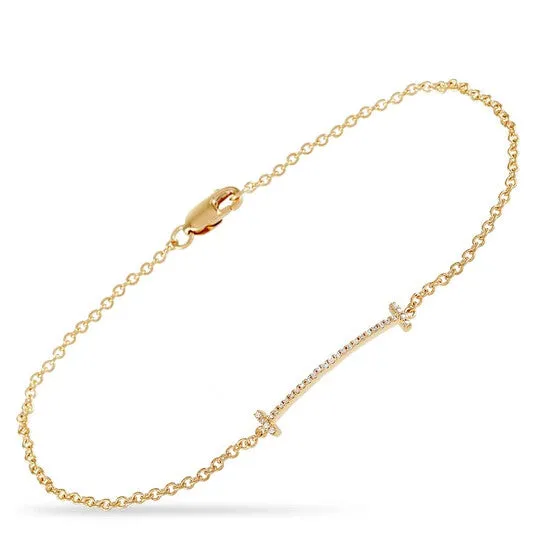 JMS always Original LB Exclusive 14K Yellow Gold 010ct Diamond Bracelet Bracelets