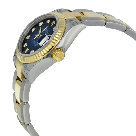 JMS always Original Rolex Lady Datejust 26 Blue Vignette Dial Stainless Steel and 18K Yellow Gold Oyster Bracelet Automatic Watch 179173BLVDO Bracelets JMS always Original Rolex Lady Datejust 26 Blue Vignette Dial Stainless Steel and 18K Yellow Gold Oyster Bracelet Automatic Watch 179173BLVDO Bracelets