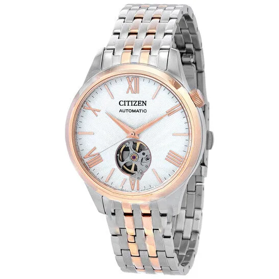 JMS always Rings Original Citizen Automatic White Dial TwoTone Mens Watch NH913688A JMS always Rings Original Citizen Automatic White Dial TwoTone Mens Watch NH913688A