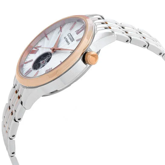 JMS always Rings Original Citizen Automatic White Dial TwoTone Mens Watch NH913688A JMS always Rings Original Citizen Automatic White Dial TwoTone Mens Watch NH913688A