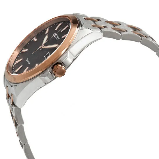 JMS always Rings Original Citizen Peyten EcoDrive Black Dial Twotone Mens Watch BM753653X JMS always Rings Original Citizen Peyten EcoDrive Black Dial Twotone Mens Watch BM753653X