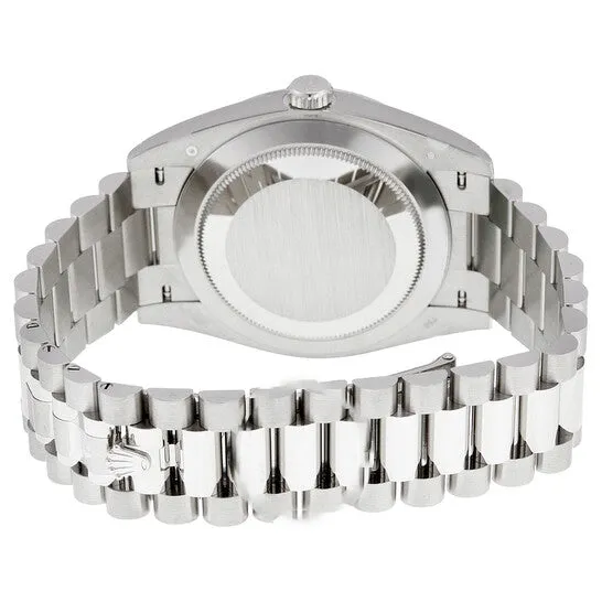 JMS always Rings Original Rolex DayDate 40 Silver Quadrant Motif Dial 18K White Gold President Automatic Mens Watch 228239SQRSP JMS always Rings Original Rolex DayDate 40 Silver Quadrant Motif Dial 18K White Gold President Automatic Mens Watch 228239SQRSP