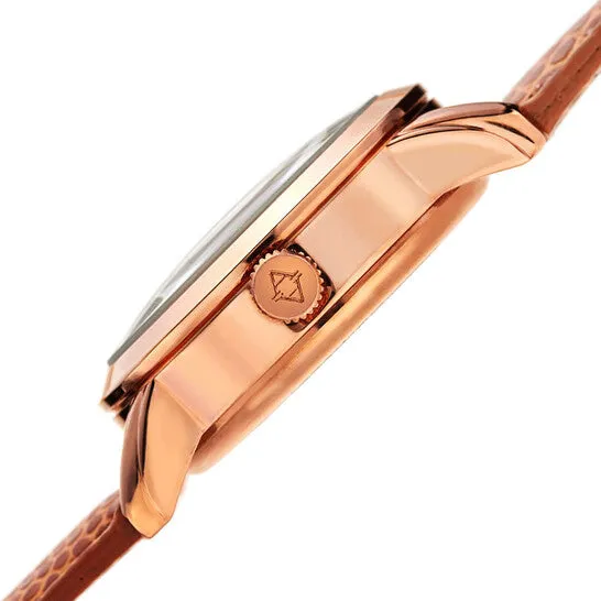 JMS always Watches Original Akribos XXIV Our Products Automatic Rose Gold Dial Ladies Watch P50111