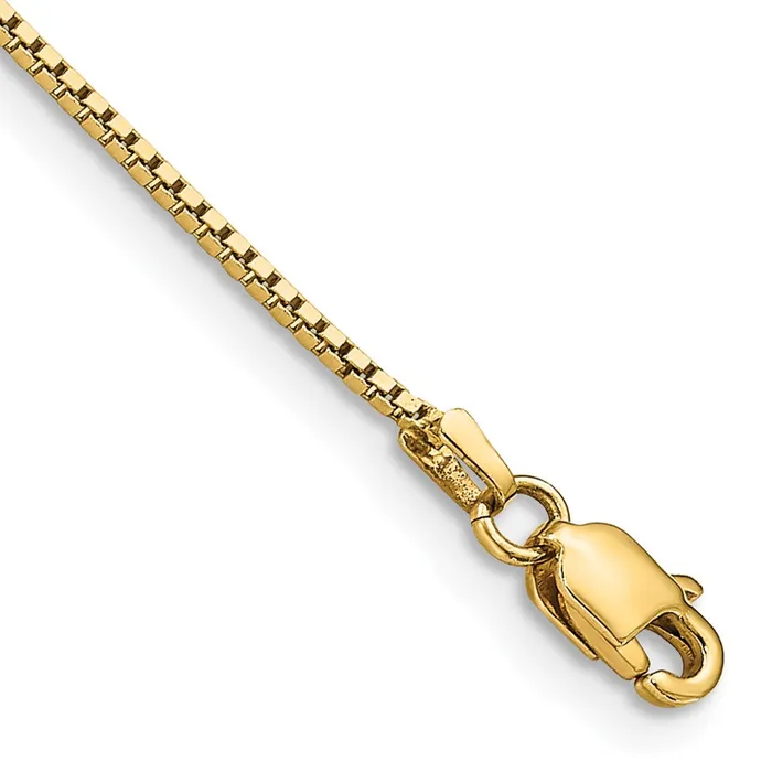 MDS Bracelets 14K Yellow Gold 7 inch 95mm Box with Lobster Clasp Bracelet