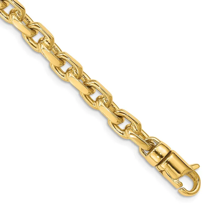 MDS Bracelets Solid 14K Yellow Gold 85 inch 59mm Hand Polished Fancy Link with Lobster Clasp Bracelet MDS Bracelets Solid 14K Yellow Gold 85 inch 59mm Hand Polished Fancy Link with Lobster Clasp Bracelet