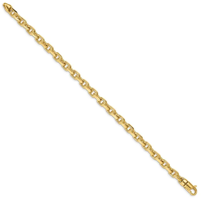 MDS Bracelets Solid 14K Yellow Gold 85 inch 59mm Hand Polished Fancy Link with Lobster Clasp Bracelet MDS Bracelets Solid 14K Yellow Gold 85 inch 59mm Hand Polished Fancy Link with Lobster Clasp Bracelet