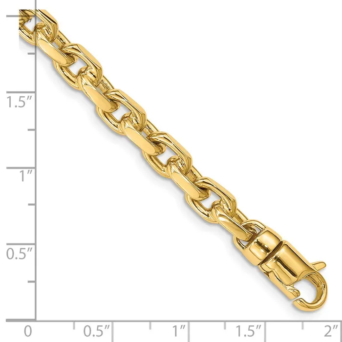 MDS Bracelets Solid 14K Yellow Gold 85 inch 59mm Hand Polished Fancy Link with Lobster Clasp Bracelet MDS Bracelets Solid 14K Yellow Gold 85 inch 59mm Hand Polished Fancy Link with Lobster Clasp Bracelet