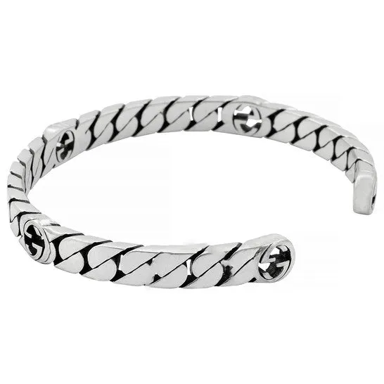Original Gucci Ladies Sterling Silver Interlocking G Cuff Bracelet JMS always Bracelets Original Gucci Ladies Sterling Silver Interlocking G Cuff Bracelet JMS always Bracelets
