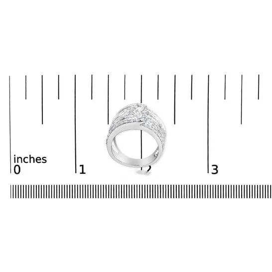 Original Haus of Brilliance 10K White Gold 2 12 Cttw Round and BaguetteCut Diamond MultiRow Bypass Ring JK Color I2I3 Clarity JMS always Rings Original Haus of Brilliance 10K White Gold 2 12 Cttw Round and BaguetteCut Diamond MultiRow Bypass Ring JK Color I2I3 Clarity JMS always Rings
