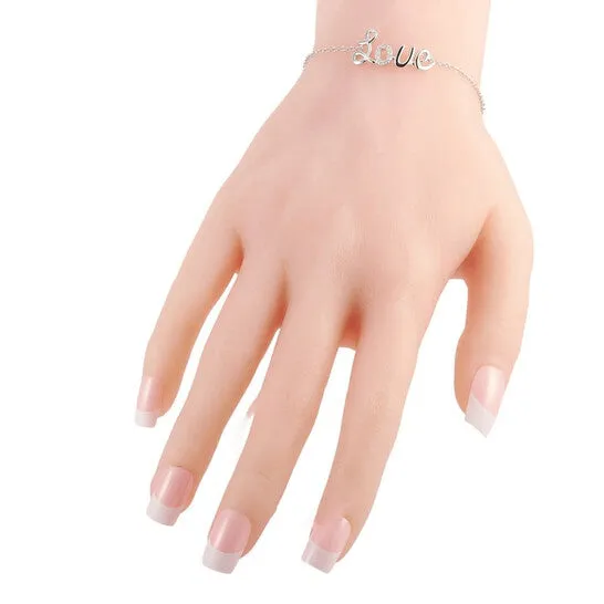 Original LB Exclusive 14K White Gold 010 ct Diamond Love Bracelet JMS always Bracelets Original LB Exclusive 14K White Gold 010 ct Diamond Love Bracelet JMS always Bracelets