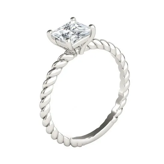 Original Maulijewels 10K White Gold 125 Carat H VS1 Princess Cut Moissanite Solitaire Engaement Ring JMS always Rings Original Maulijewels 10K White Gold 125 Carat H VS1 Princess Cut Moissanite Solitaire Engaement Ring JMS always Rings