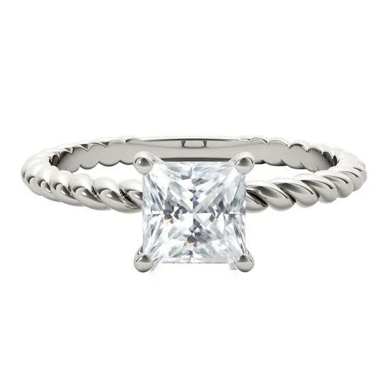 Original Maulijewels 10K White Gold 125 Carat H VS1 Princess Cut Moissanite Solitaire Engaement Ring JMS always Rings Original Maulijewels 10K White Gold 125 Carat H VS1 Princess Cut Moissanite Solitaire Engaement Ring JMS always Rings