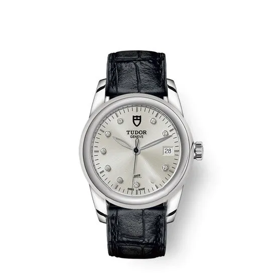 Original Tudor Glamour Date Automatic Diamond Silver Dial Watch 550000076 JMS always Watches