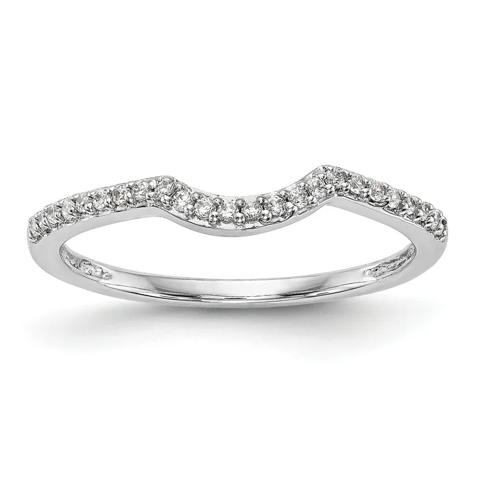Rings 012ct CZ Solid Real 14k White Gold Wedding Wedding Band Ring Goldia Rings 012ct CZ Solid Real 14k White Gold Wedding Wedding Band Ring Goldia