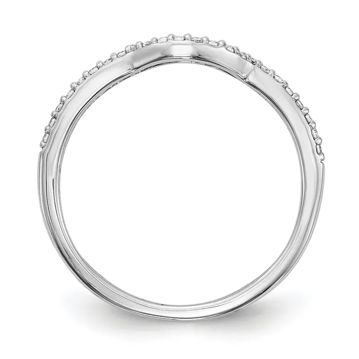 Rings 012ct CZ Solid Real 14k White Gold Wedding Wedding Band Ring Goldia