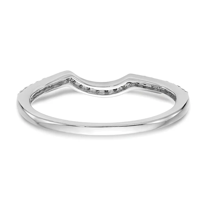 Rings 012ct CZ Solid Real 14k White Gold Wedding Wedding Band Ring Goldia