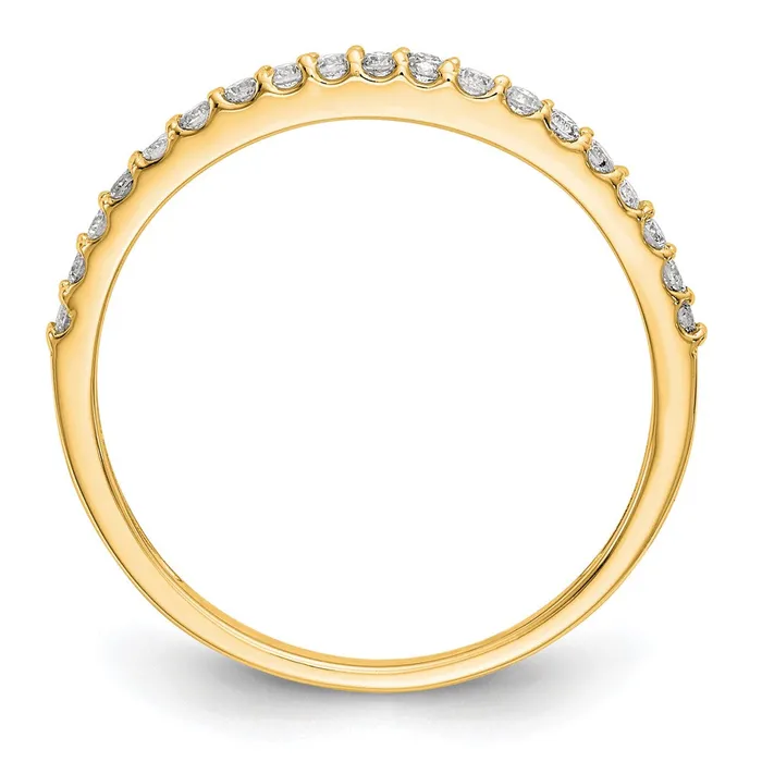 Rings 020ct CZ Solid Real 14K Yellow Gold Wedding Band Ring Goldia