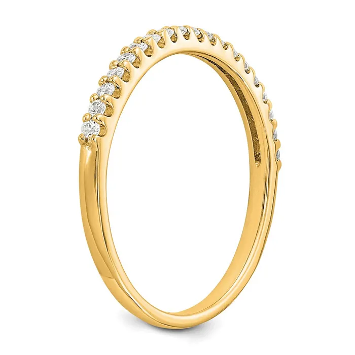 Rings 020ct CZ Solid Real 14K Yellow Gold Wedding Band Ring Goldia