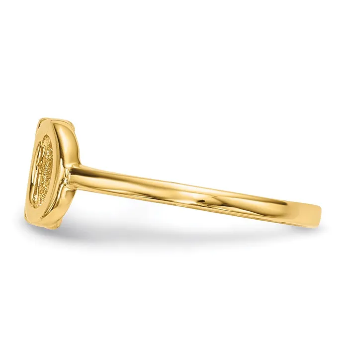 Rings 14k Gold Polished XO Ring Goldia