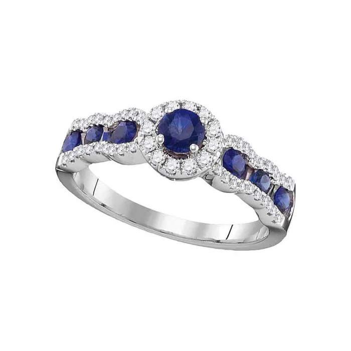 Rings gndatlanta 14CTWDiamond 58CTSAPPHIRE RING