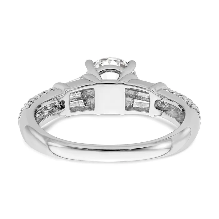 Rings Goldia 100ct CZ Solid Real 14K White Gold Engagement Ring