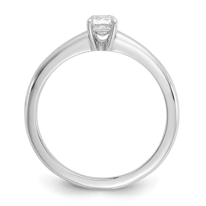 Rings Goldia 14k White Gold 12 Ct Lab Grown Diamond VSSI G Emerald Solitare Engagement Ring
