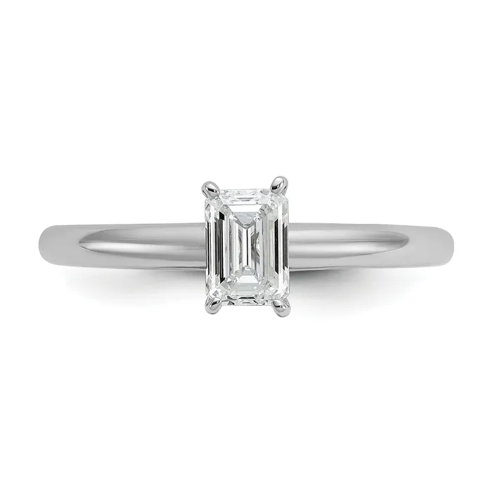 Rings Goldia 14k White Gold 12 Ct Lab Grown Diamond VSSI G Emerald Solitare Engagement Ring