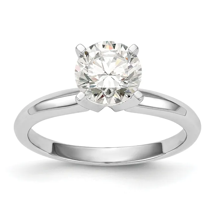 Rings Goldia 14k White Gold 12 Ct VSSI G Lab Grown Diamond Lightweight Knife Edge Round 4 Prong Solitaire Engagement Ring Rings Goldia 14k White Gold 12 Ct VSSI G Lab Grown Diamond Lightweight Knife Edge Round 4 Prong Solitaire Engagement Ring
