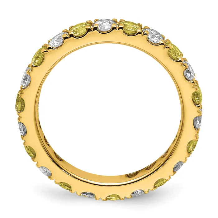 Rings Goldia 14k Yellow Gold 1 15 Ct Lab Grown Diamond VSSI G and Lab Created Sapphire Eternity Band Ring
