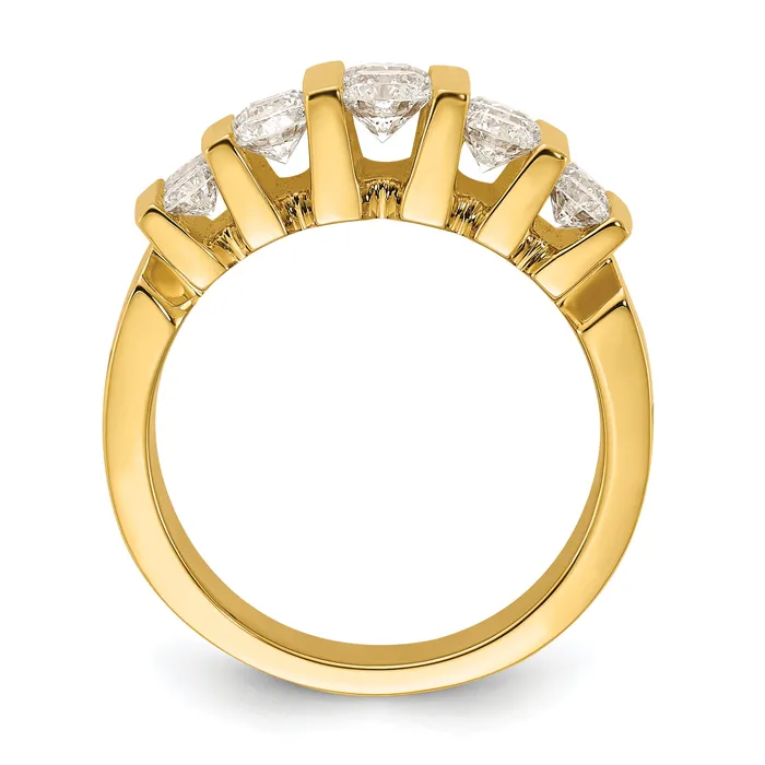 Rings Goldia 14k Yellow Gold 2 Ct Lab Grown Diamond VSSI Band Ring