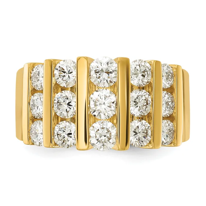 Rings Goldia 14k Yellow Gold 2 Ct Lab Grown Diamond VSSI Band Ring