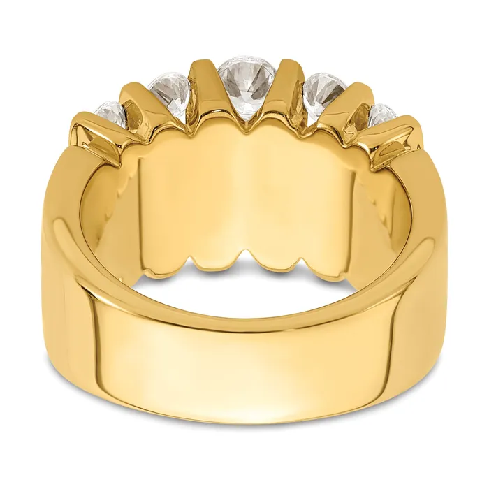 Rings Goldia 14k Yellow Gold 2 Ct Lab Grown Diamond VSSI Band Ring