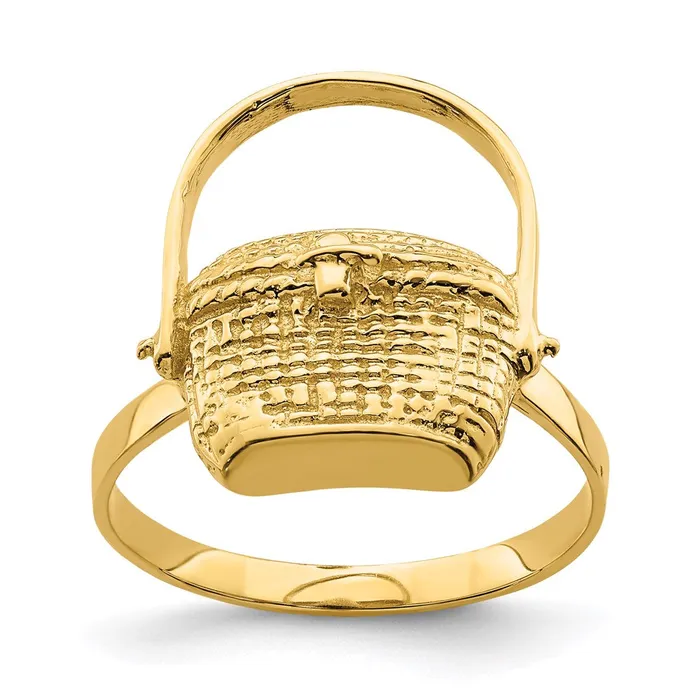 Rings Goldia 14K Yellow Gold 2D Nantucket Basket Ring