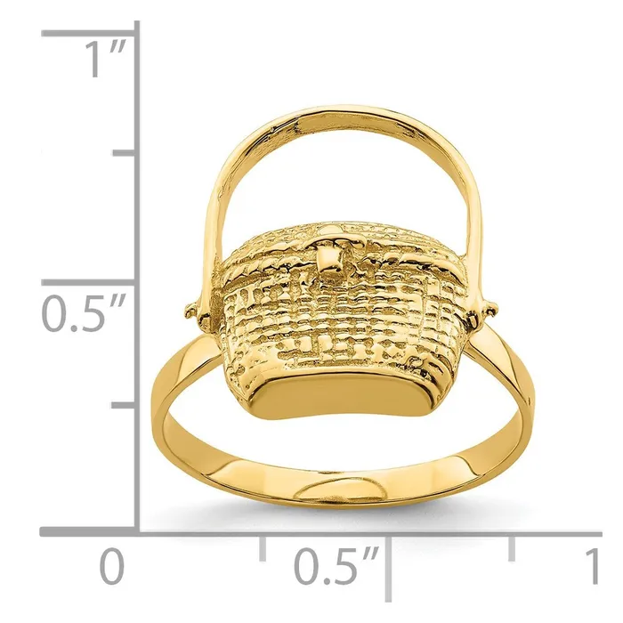 Rings Goldia 14K Yellow Gold 2D Nantucket Basket Ring