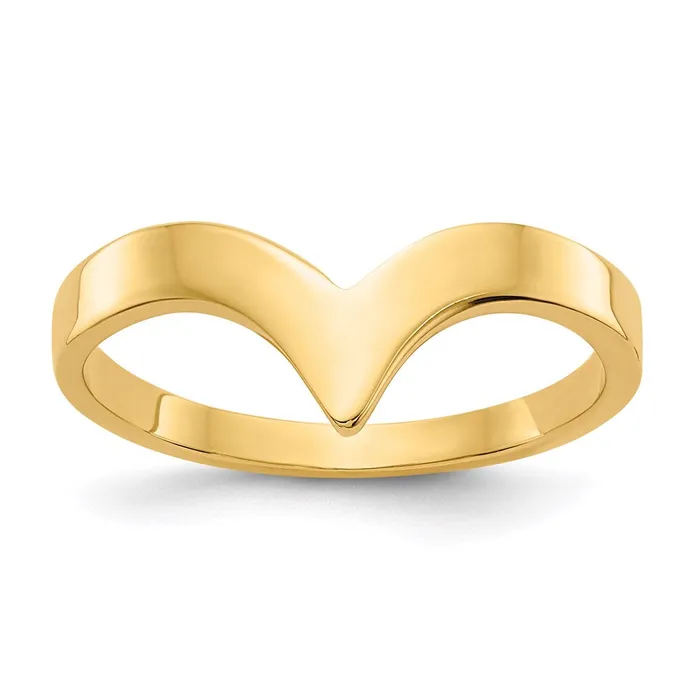 Rings Goldia 14K Yellow Gold Polished Chevron Ring