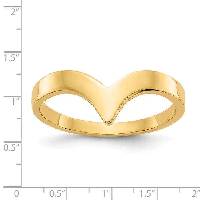 Rings Goldia 14K Yellow Gold Polished Chevron Ring