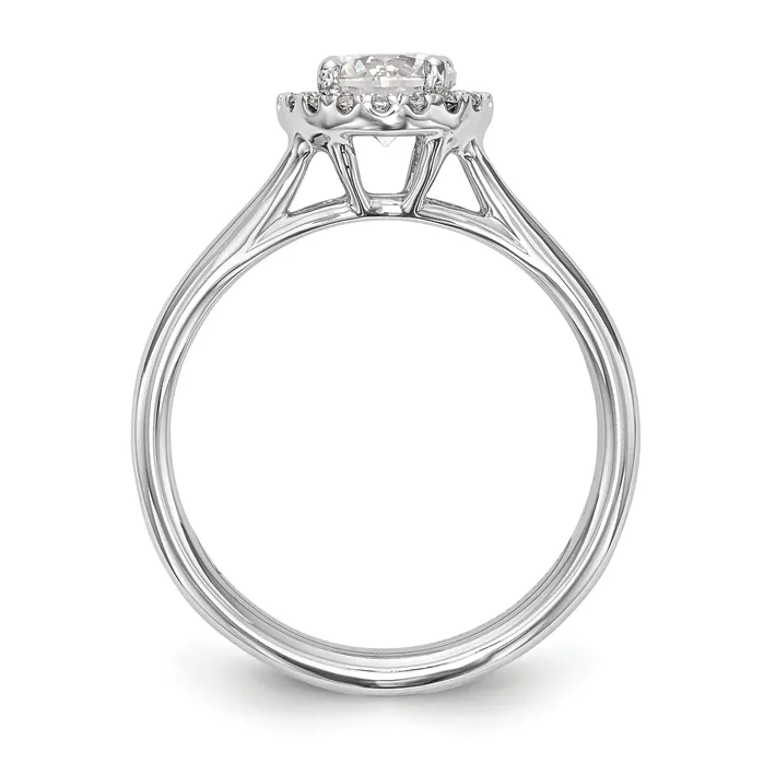 Rings Goldiacom 14k White Gold Round Halo Simulated Diamond Split Shank Engagement Ring Rings Goldiacom 14k White Gold Round Halo Simulated Diamond Split Shank Engagement Ring