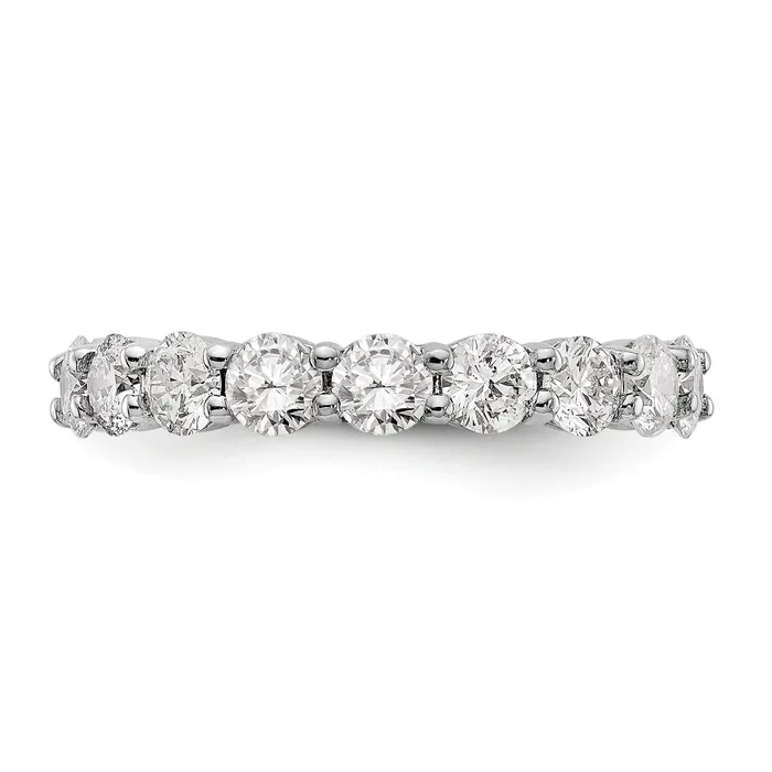 Rings Goldiacom 30 Ct Natural Diamond Womens Eternity Anniversary Wedding Band Ring in 14k White Gold